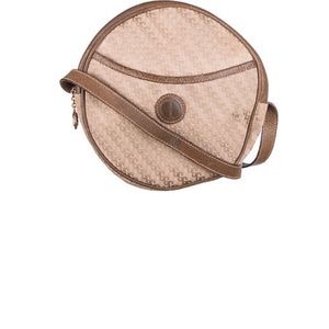 Vintage Gucci Beige Canvas Canteen Crossbody Bag